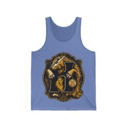 House of Badger – Unisex Jersey Tank Top – Wizarding School Pride - Image 9