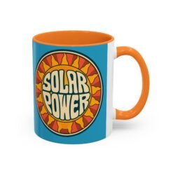 Alternative view of Solar Power – Color Accent 11oz or 15oz Mug – Renewable Morning Energy