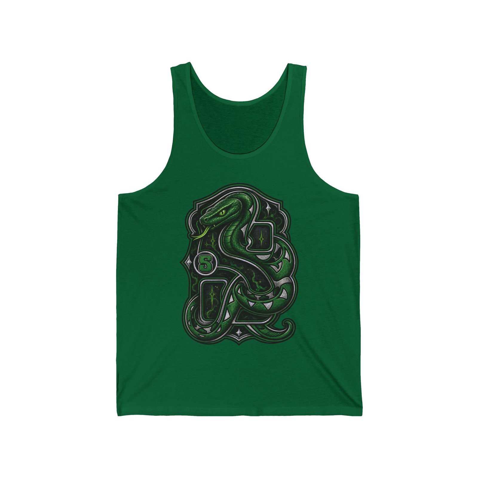 House of Snake – Unisex Jersey Tank Top – Cool Wizarding School Strategy - Image 5