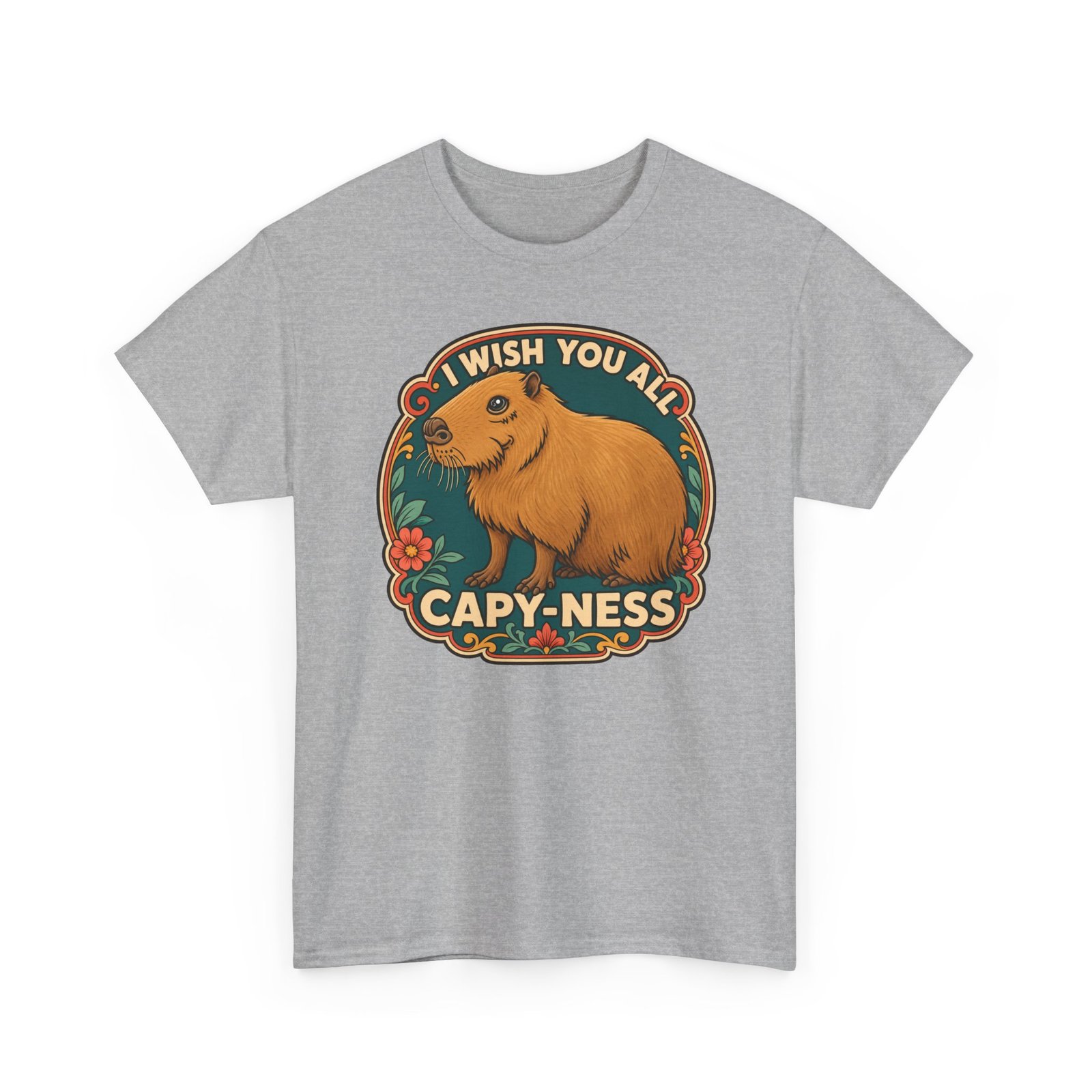 I Wish You All Capy-ness – Unisex T-Shirt – Maximum Chill, Maximum Cute - Image 20