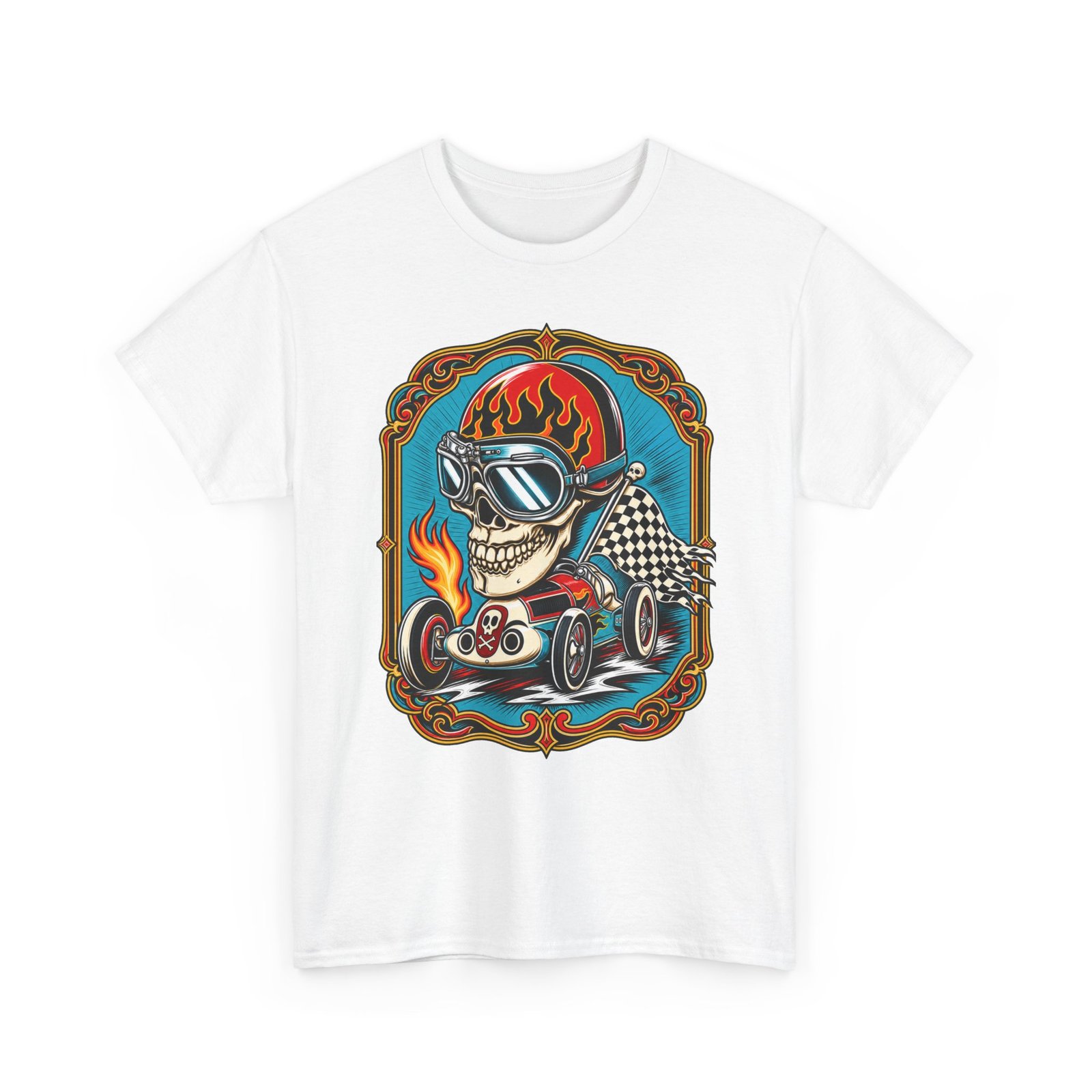 Death Race Skull – Unisex T-Shirt – Full Throttle to the Finish