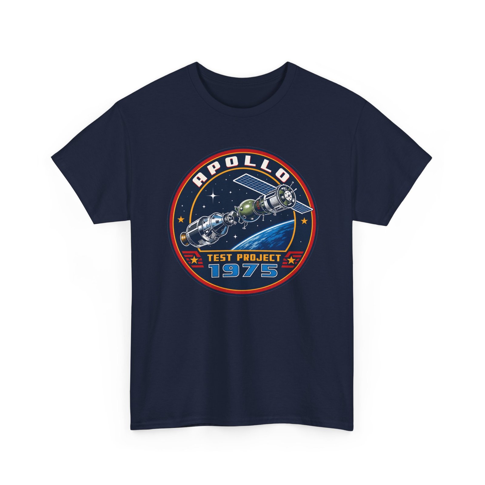 Apollo–Soyuz Test Project 1975 – Unisex T-Shirt – The Handshake in Space