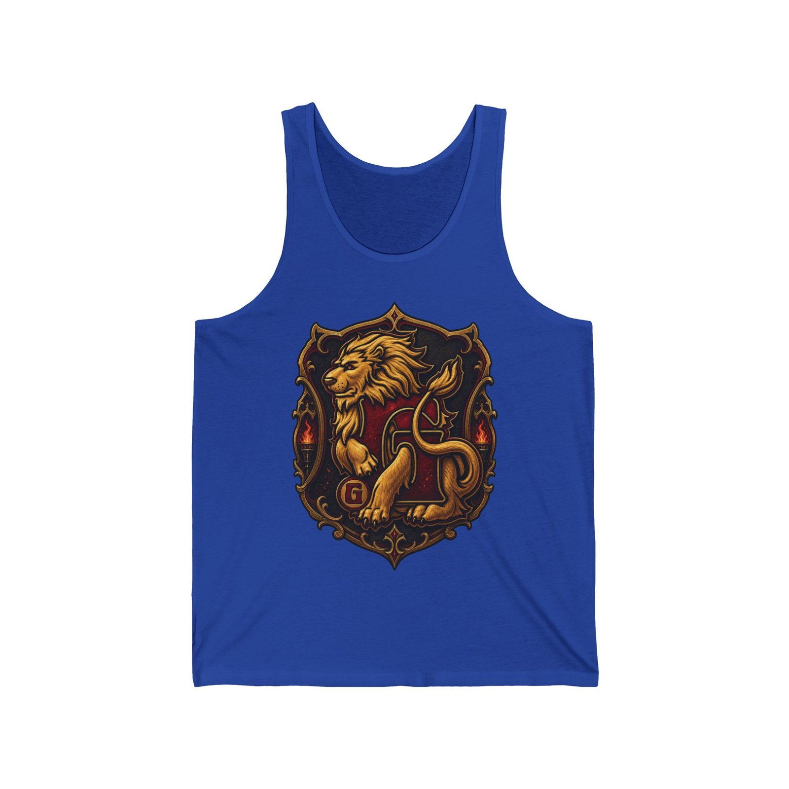 House of Lion – Unisex Jersey Tank Top – Cool Wizarding School Style for Brave Hearts - Image 8