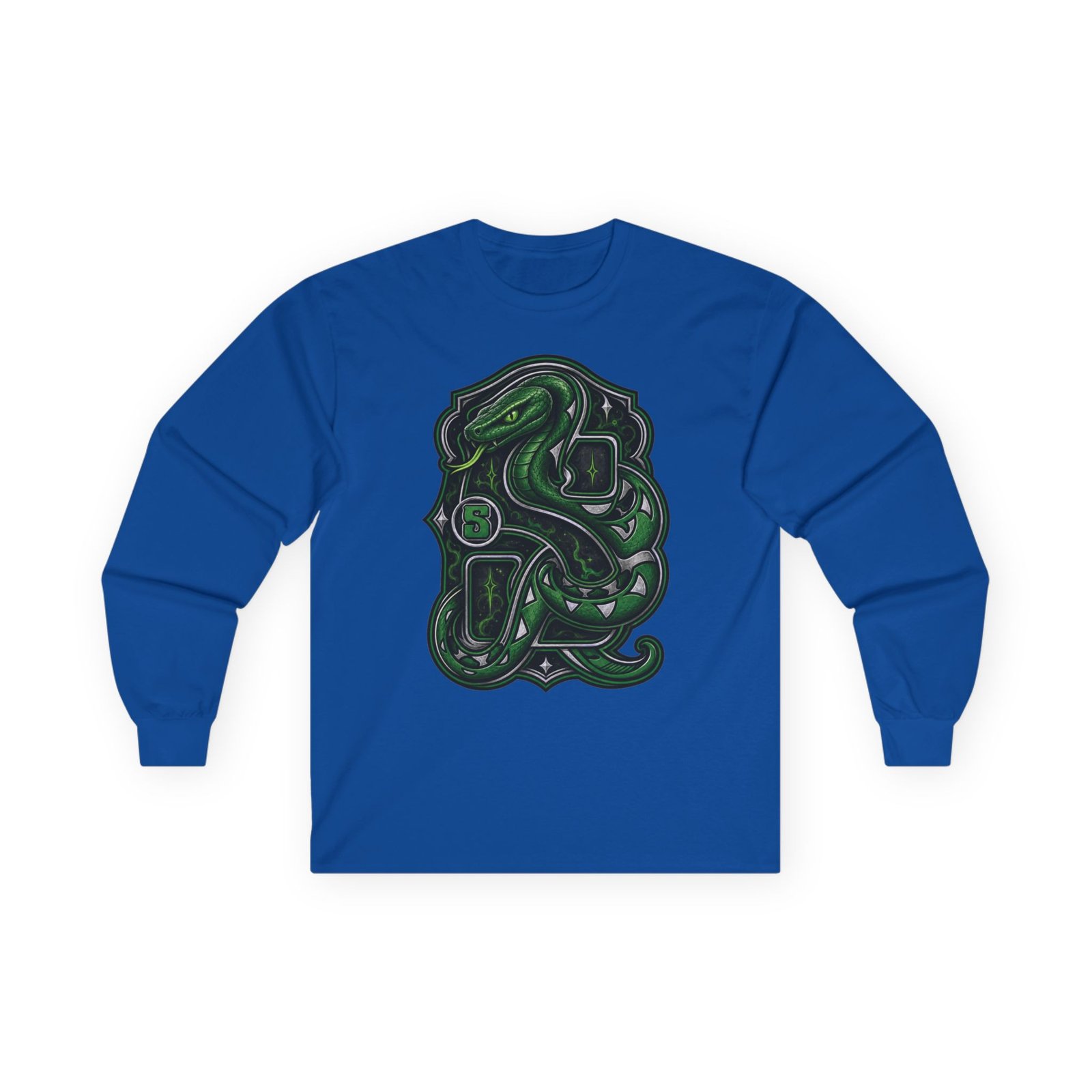 House of Snake – Ultra Cotton Long Sleeve T-Shirt – Wizarding School Ambition with a Clever Edge - Image 10