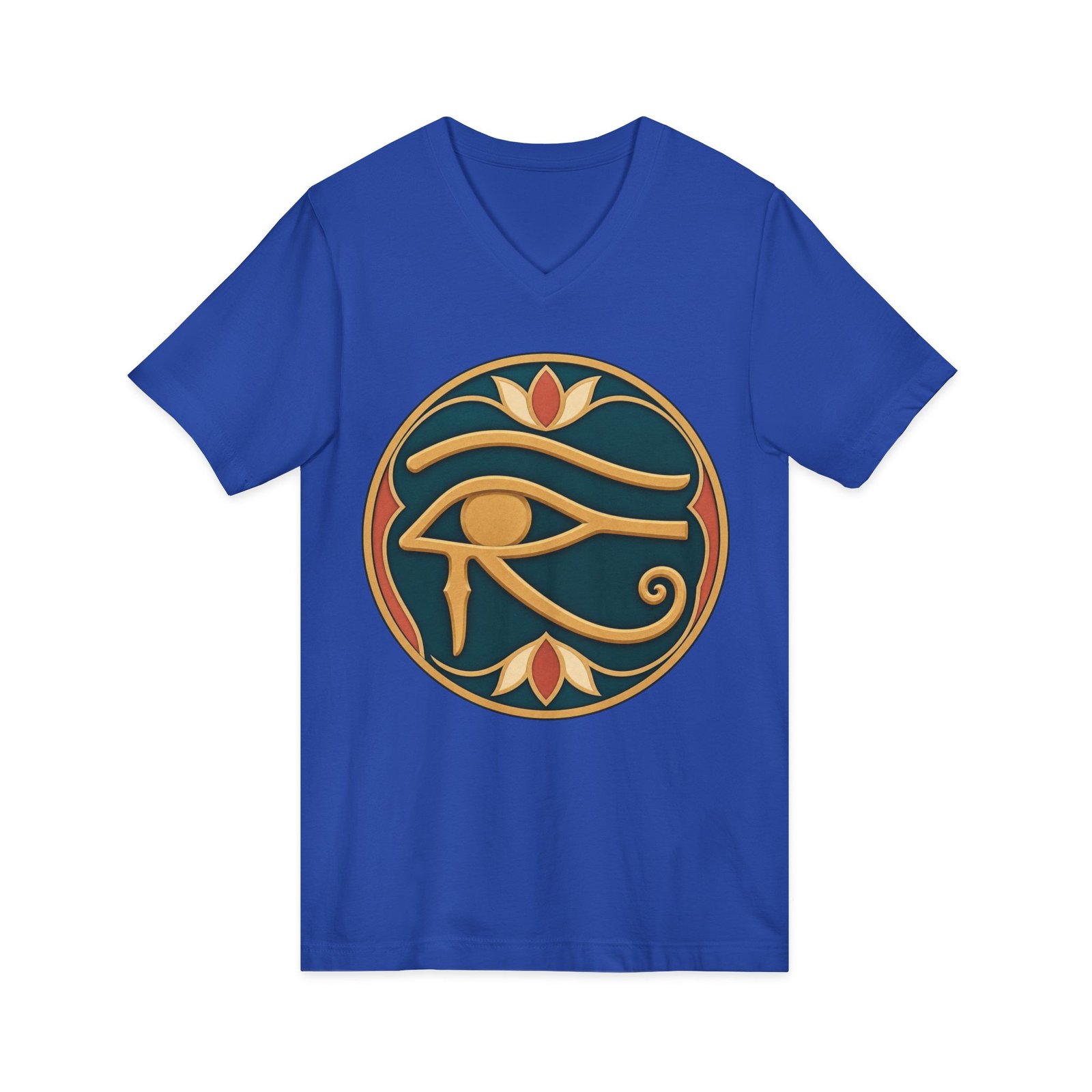 Eye of Horus - Unisex V-Neck T-Shirt – Ancient Symbol, Modern Edge - Image 8