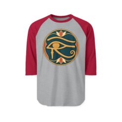 Eye of Horus - Unisex Raglan T-Shirt – Ancient Symbol, Sporty Style - Image 8