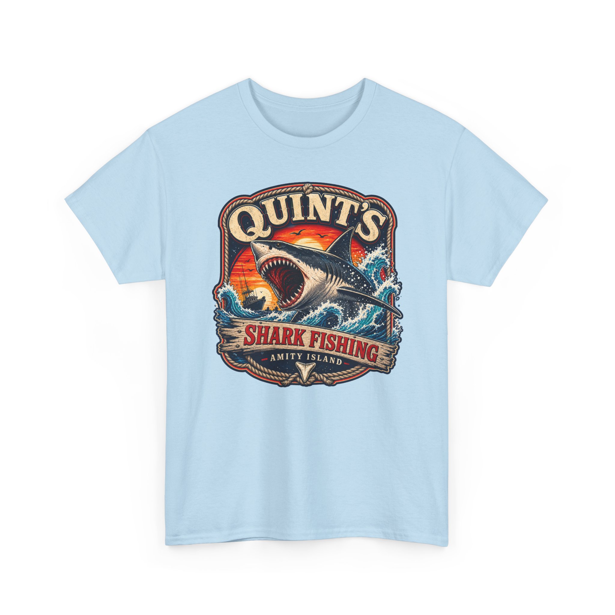Quint’s Shark Fishing – Unisex T-Shirt – Amity’s Finest Shark Hunter