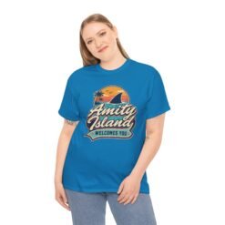 Amity Island Welcomes You – Unisex T-Shirt – Beaches Open, Probably - Image 4
