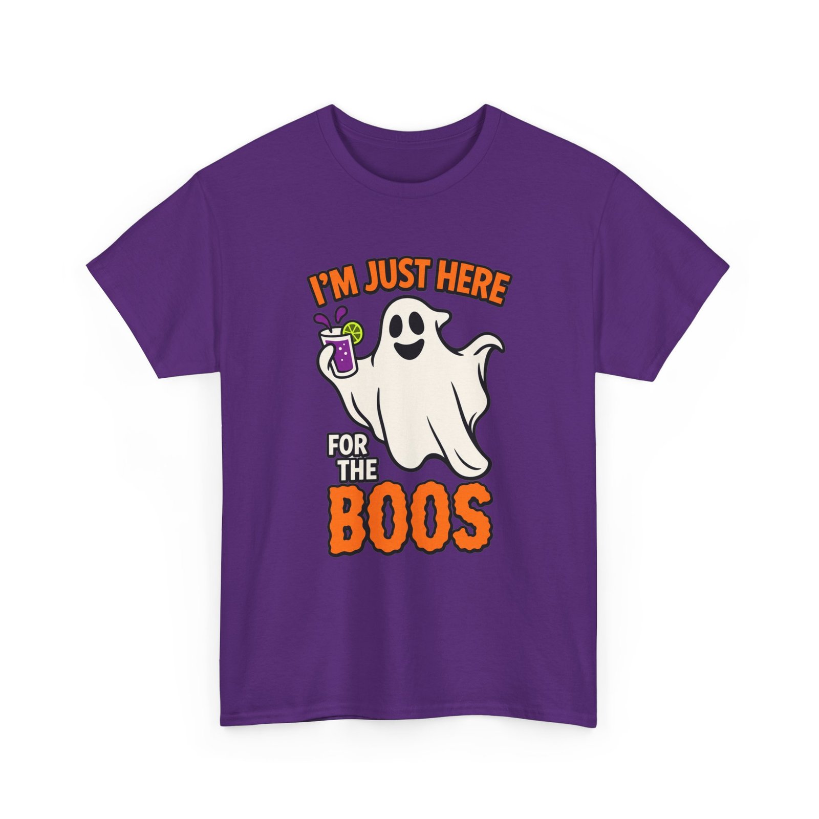 I’m Just Here for the Boos - Unisex T-Shirt – Funny Ghost Halloween - Image 18