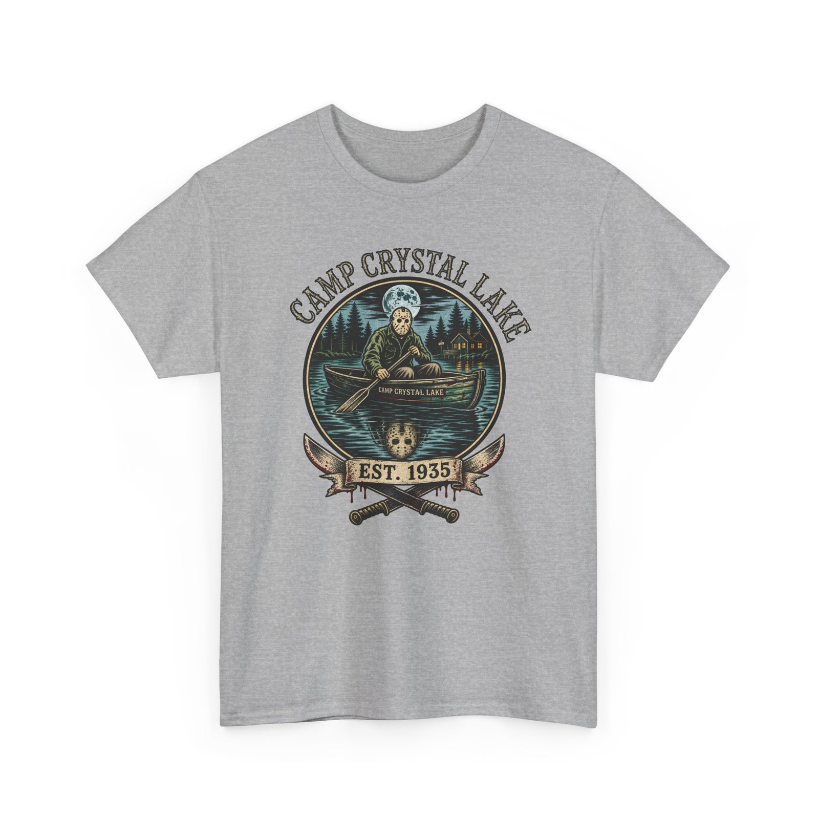 Camp Crystal Lake - Unisex T-Shirt – Friday the 13th Jason Voorhees Horror - Image 15