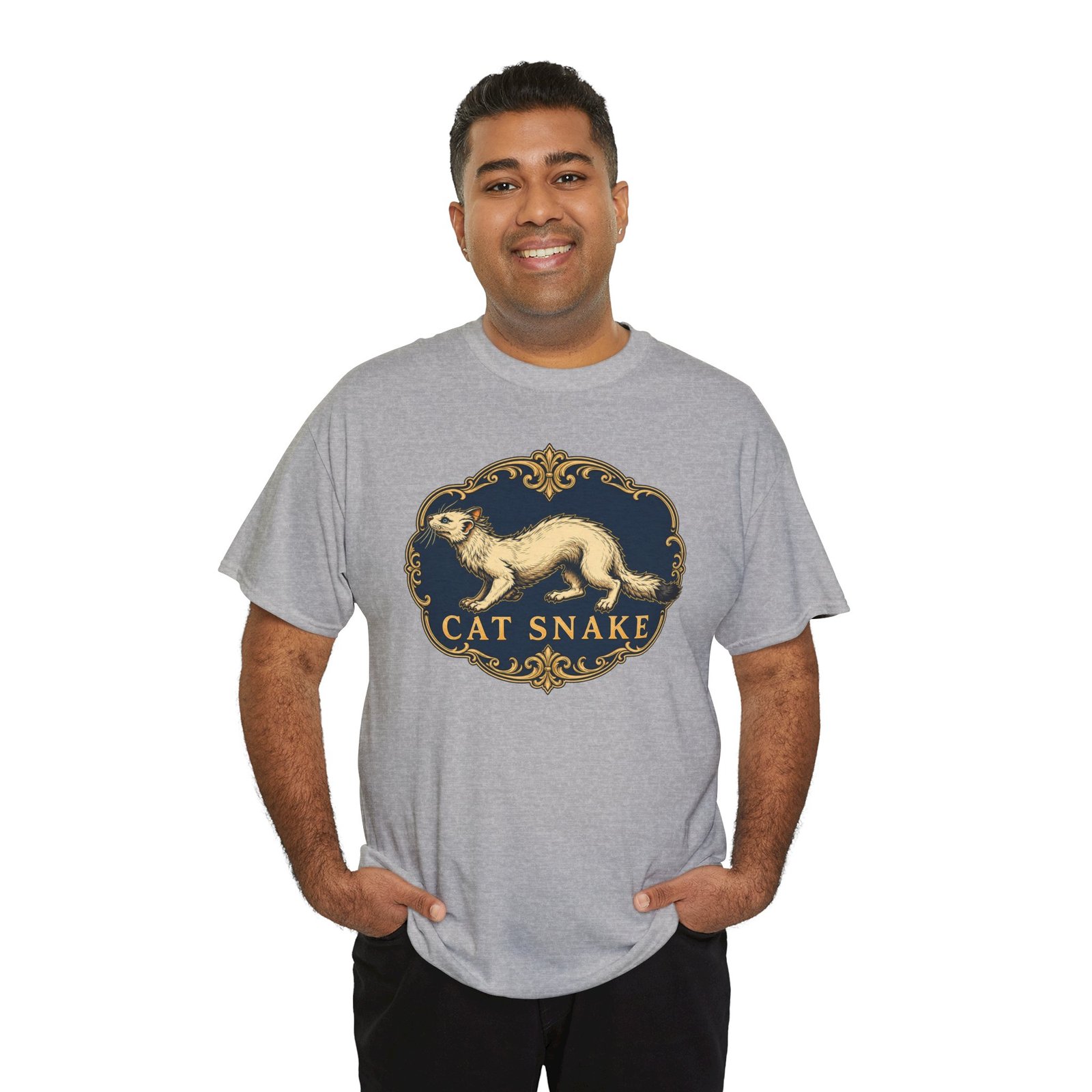 Cat Snake – Unisex T-Shirt – Long, Silly, and Full of Mischief - Image 10