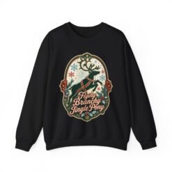Flying Branchy Jingle Pony - Unisex Sweatshirt – Absurdly Festive - Image 16