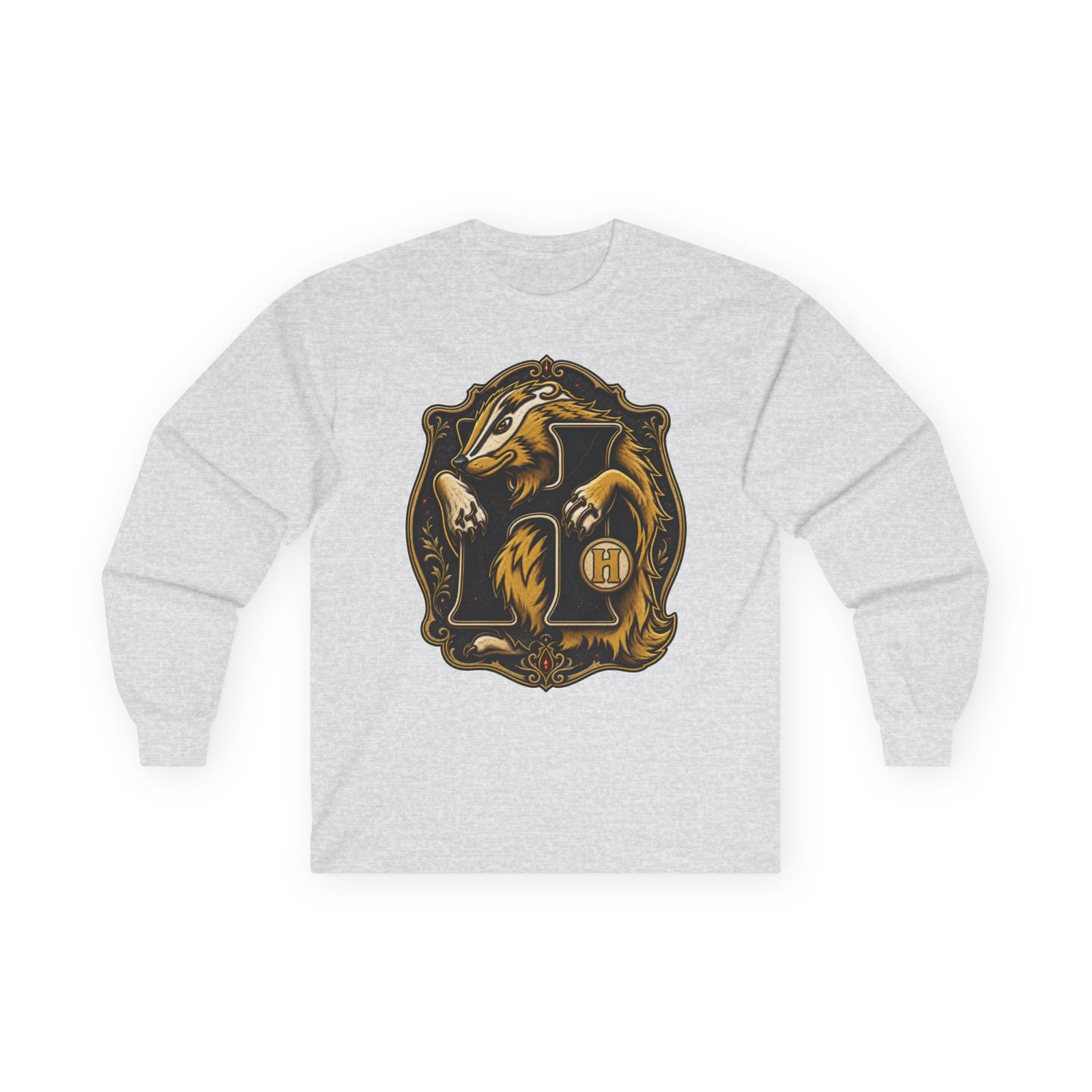 House of Badger – Ultra Cotton Unisex Long Sleeve T-Shirt – Wizarding School Pride - Image 5