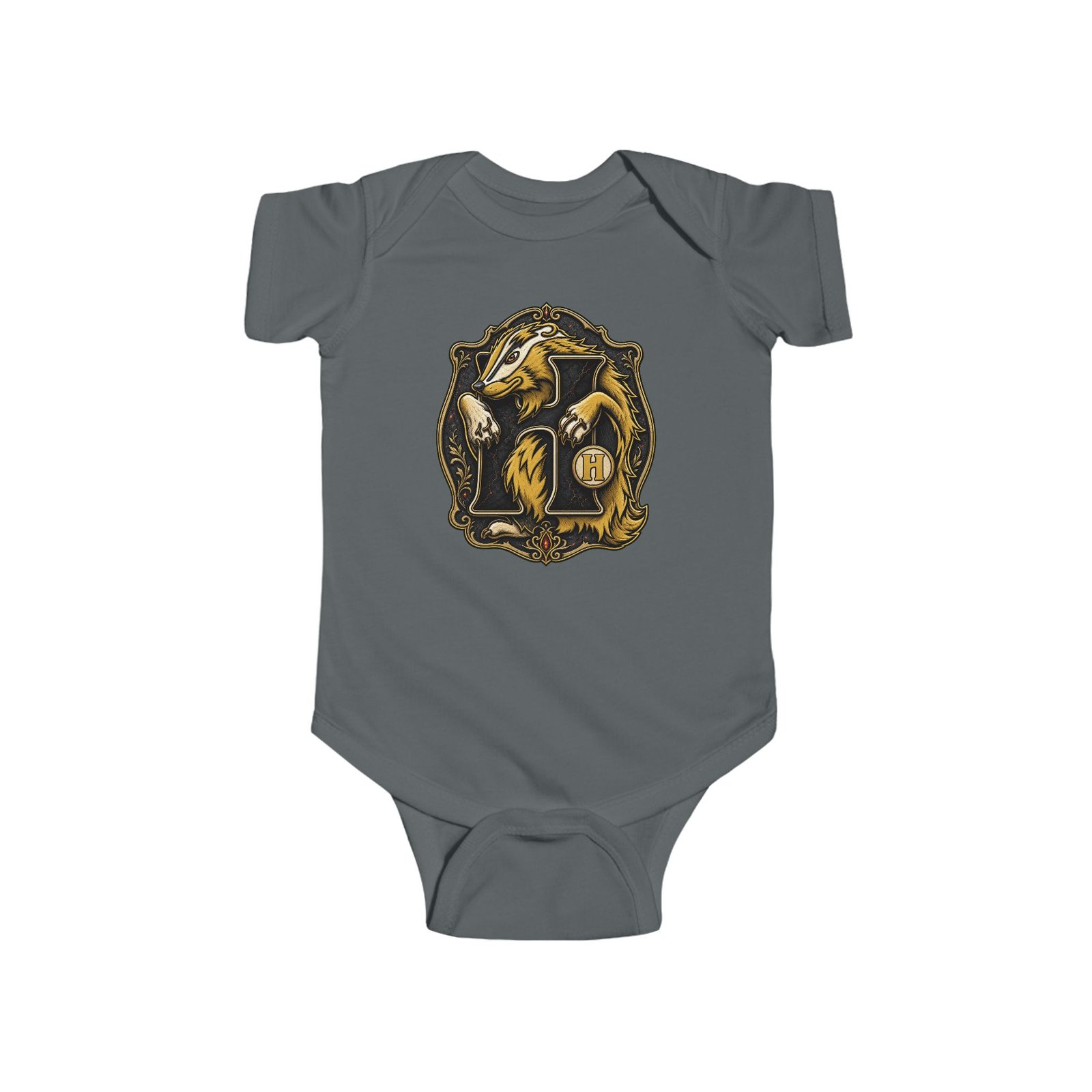 House of Badger – Baby Bodysuit – Little Wizard, Big House Pride - Image 7