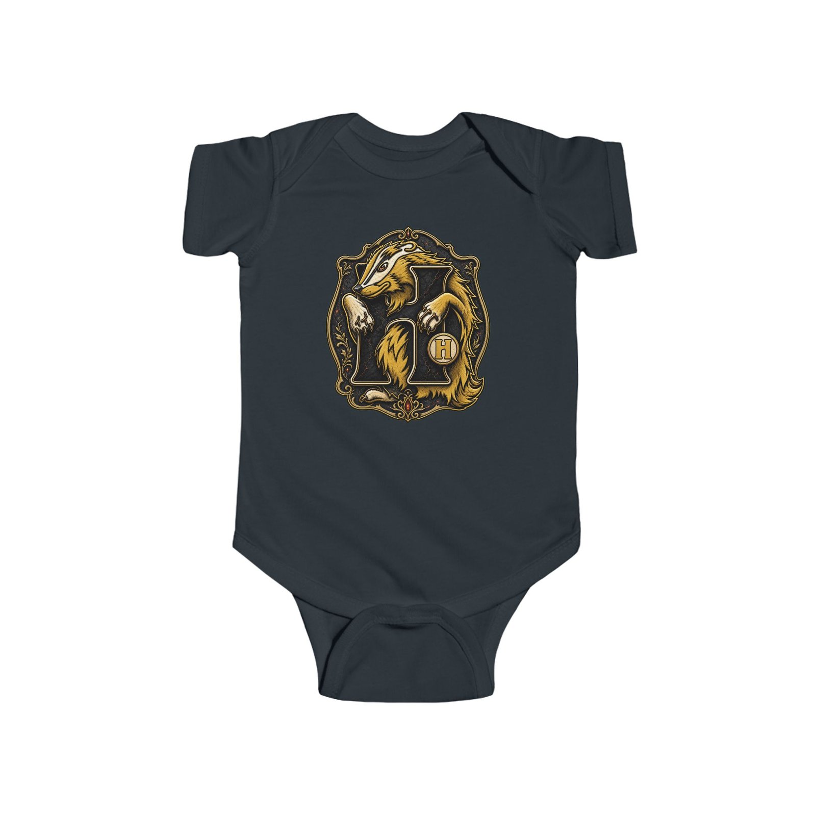 House of Badger – Baby Bodysuit – Little Wizard, Big House Pride - Image 8