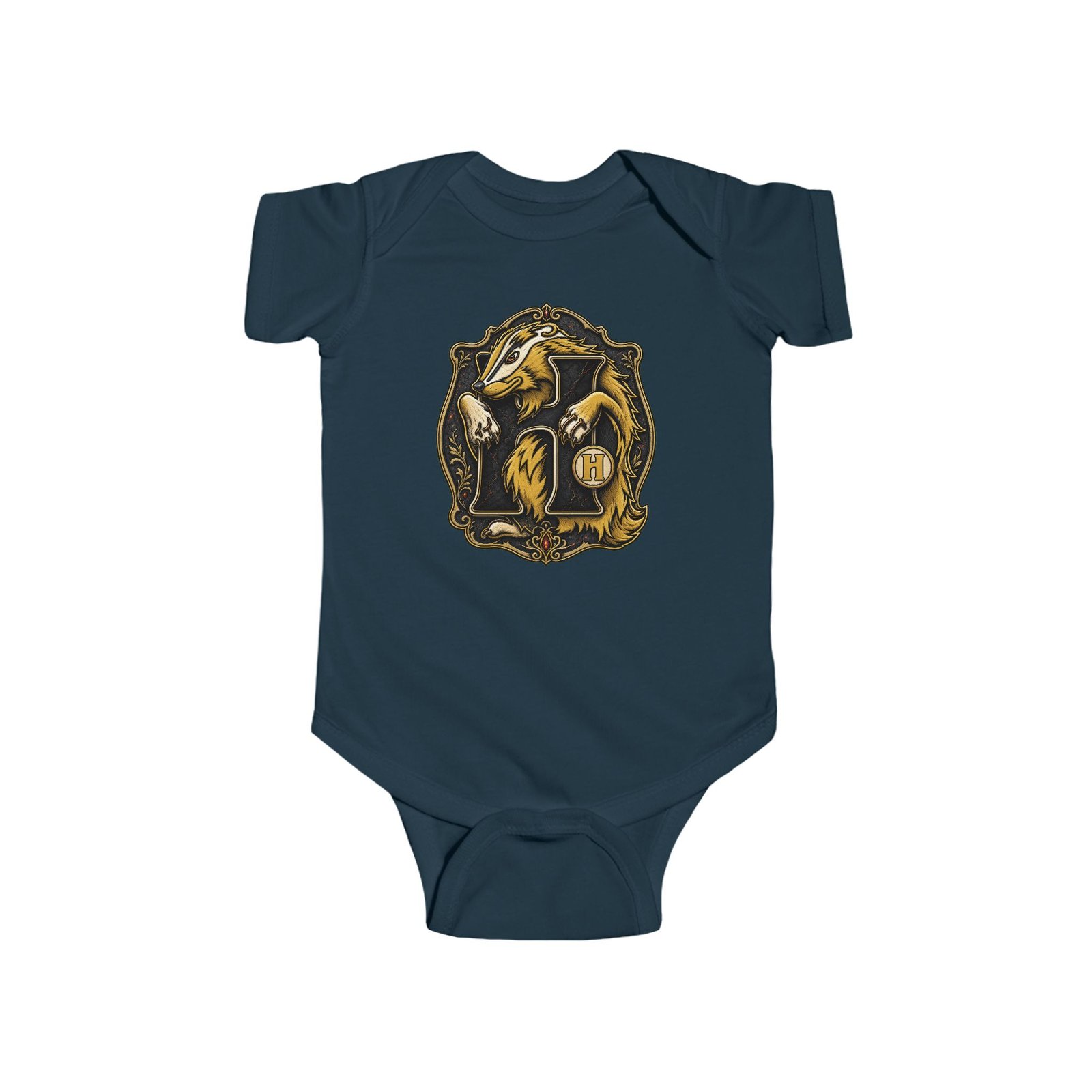 House of Badger – Baby Bodysuit – Little Wizard, Big House Pride - Image 9