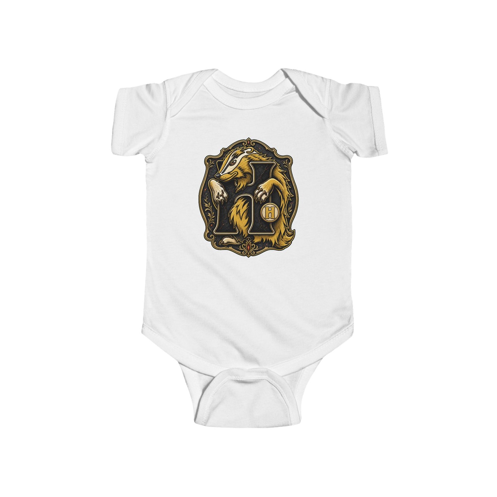 House of Badger – Baby Bodysuit – Little Wizard, Big House Pride