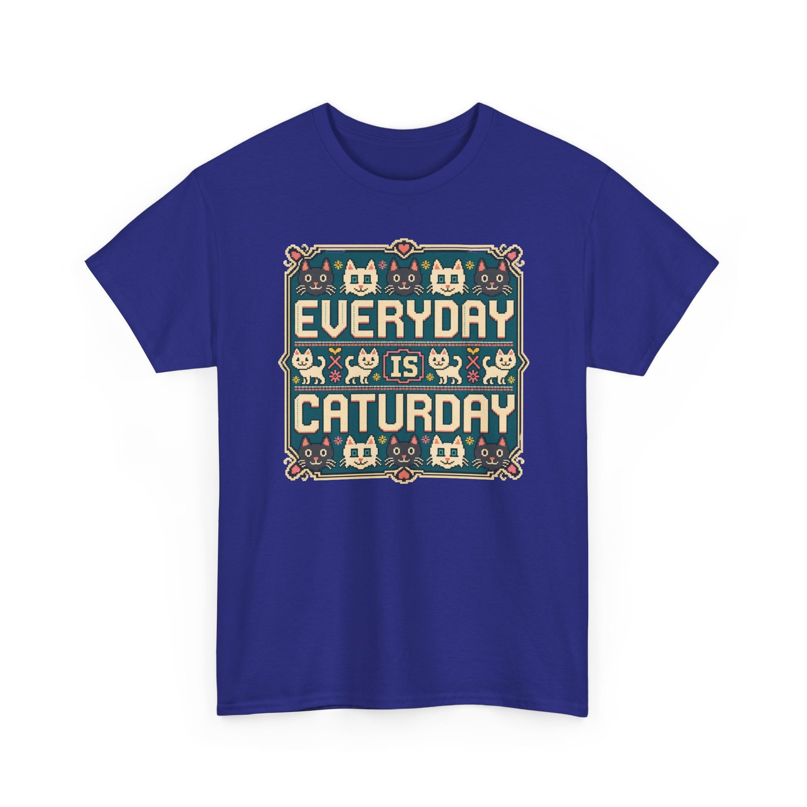 Everyday Is Caturday – Unisex T-Shirt – Feline Festive Vibes - Image 27