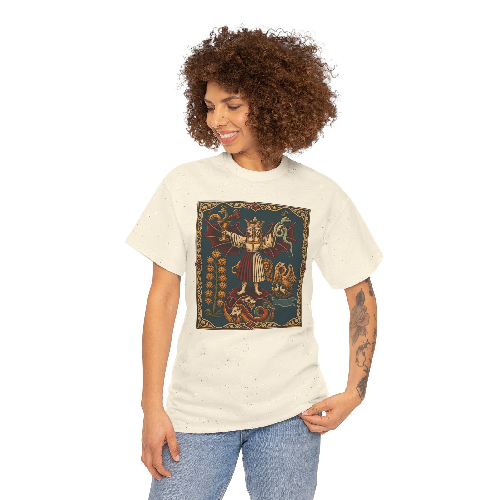 Medieval Alchemy – Unisex T-Shirt – Ancient Symbols & Arcane Knowledge - Image 2