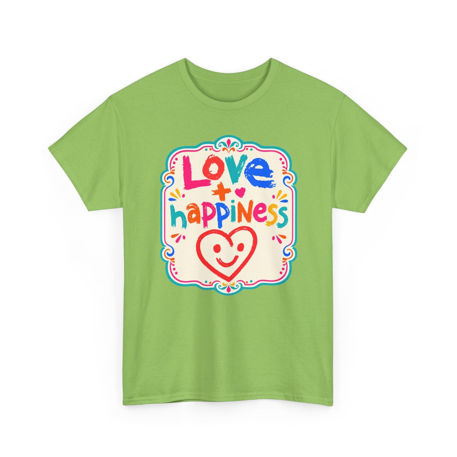 Love + Happiness - Unisex T-Shirt – Feel-Good Vibes in Every Stitch - Image 15