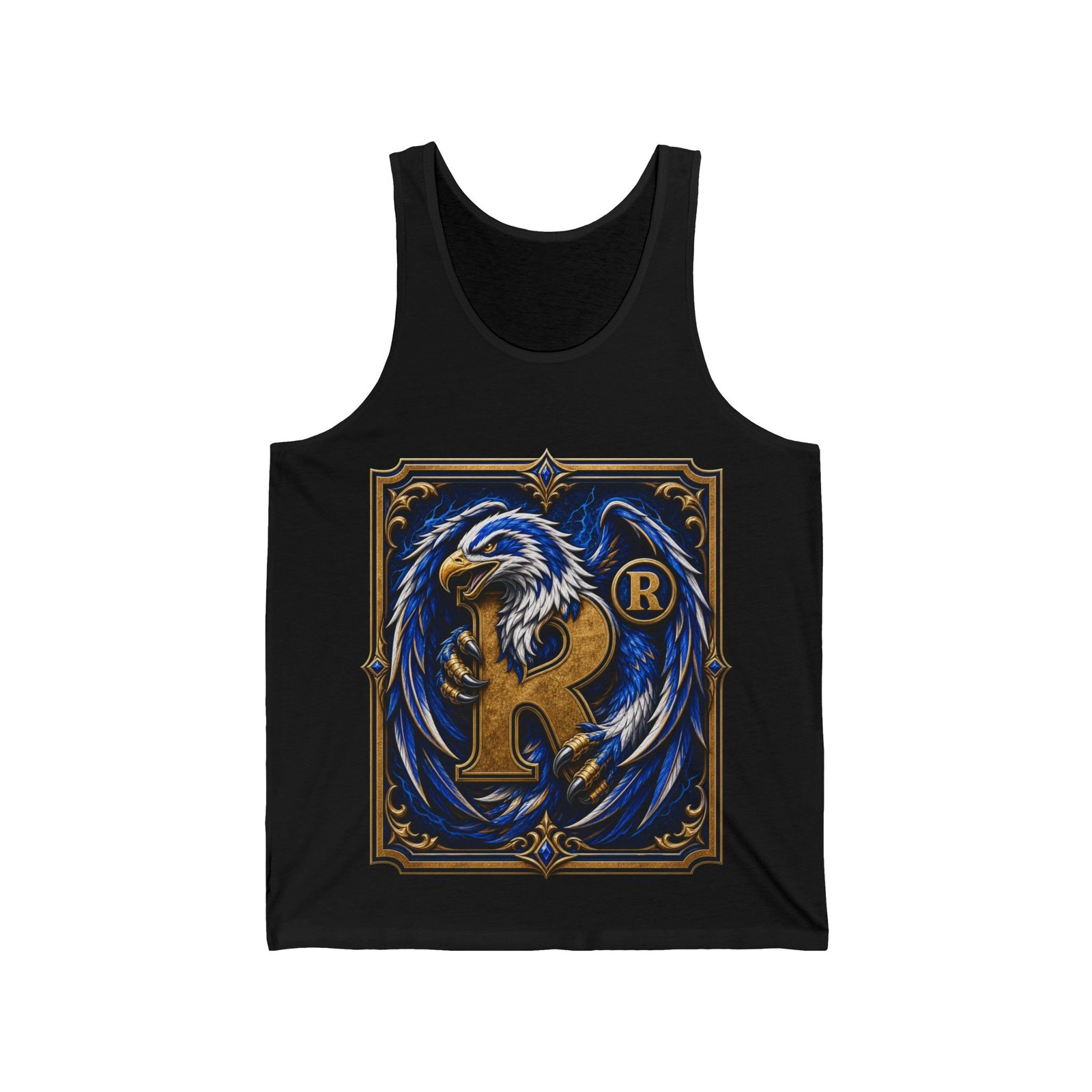 House of Eagle – Unisex Jersey Tank Top – Cool Wizarding School Style for Clever Minds - Image 4