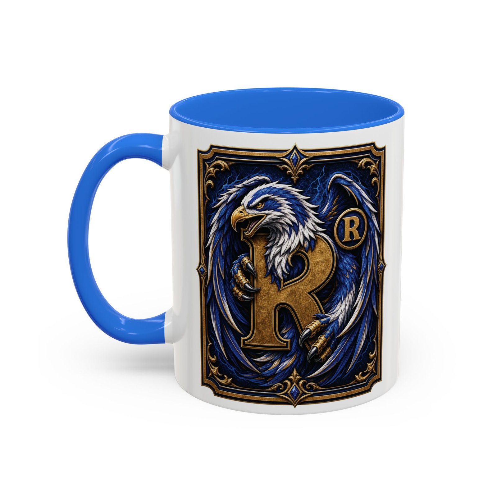 House of Eagle – Accent Color Mug – Wizarding School Wisdom in Every Sip - Image 8