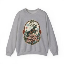 Flying Branchy Jingle Pony - Unisex Sweatshirt – Absurdly Festive - Image 13