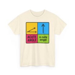 Acute Angle / A Cute Angel – Unisex T-Shirt – Geometry Has Never Been This Adorable - Image 10