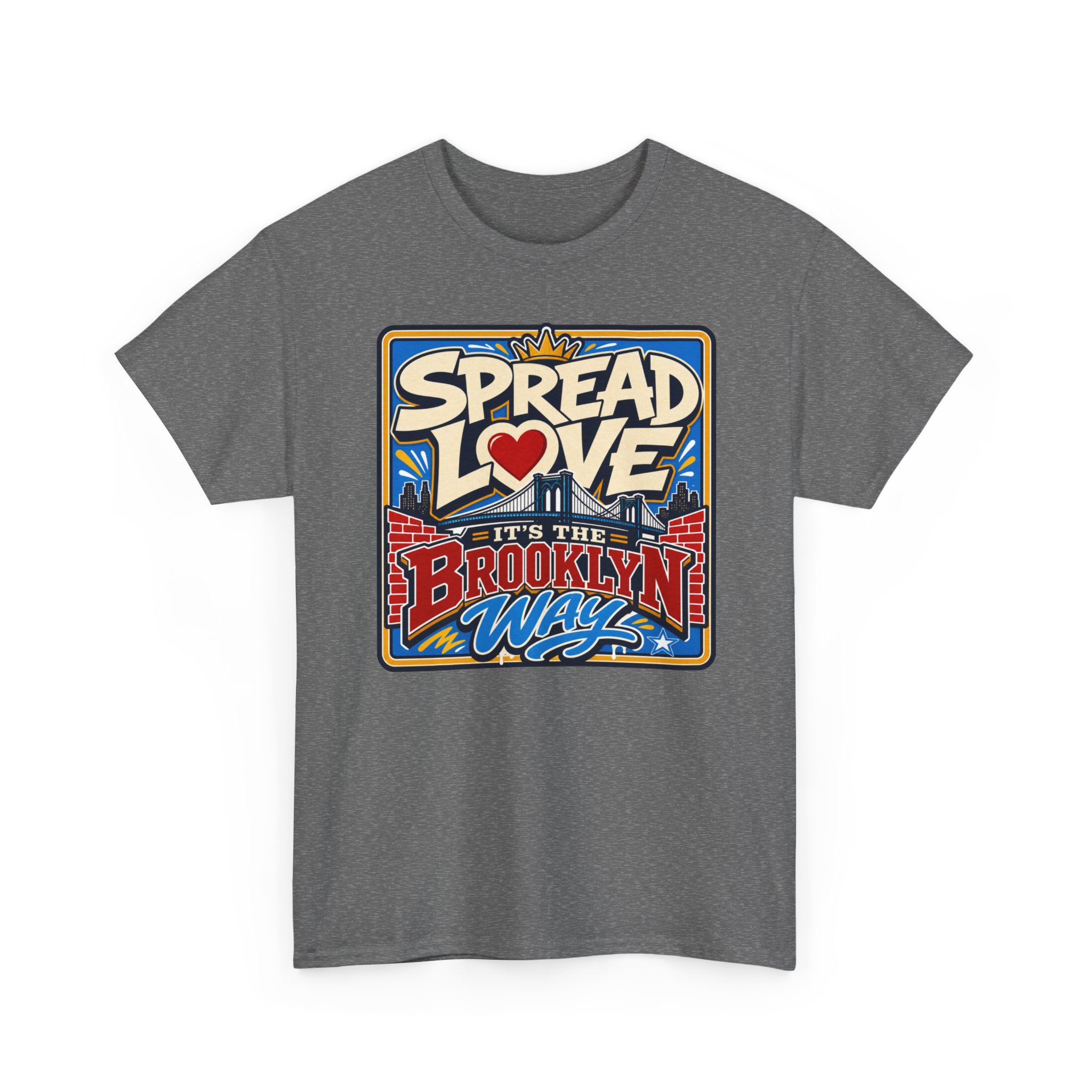 Spread the Love the Brooklyn Way – Unisex T-Shirt – Brooklyn Street Art Style - Image 16