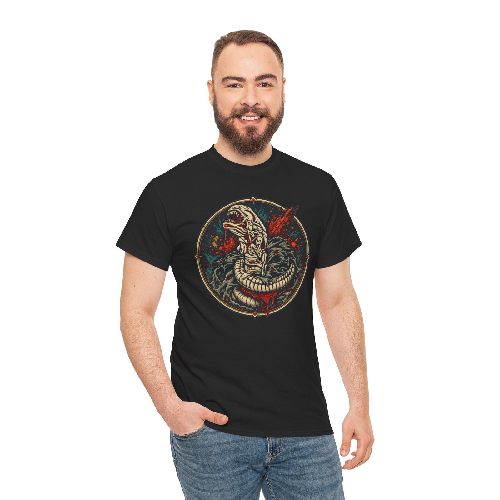 Xenomorph Baby – Unisex T-Shirt – Cute, Creepy and Ready to Burst Onto the Scene - Image 4