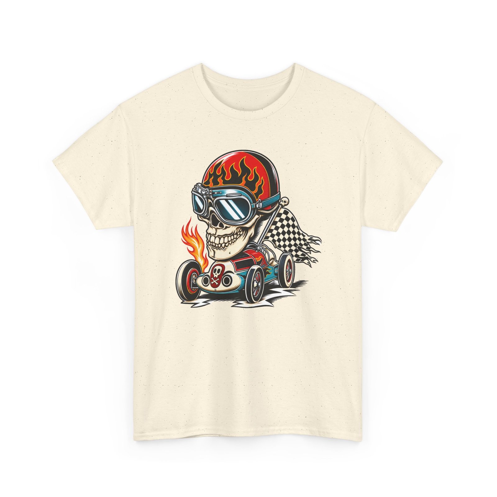 Death Race Skull – Unisex T-Shirt – Full Throttle to the Finish - Image 18