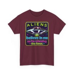 Aliens Believe in Me – Unisex T-Shirt – The Feeling Is Mutual - Image 15