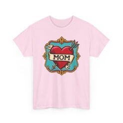Retro Mom Heart - Unisex T-Shirt – Classic Ink, Eternal Love - Image 19