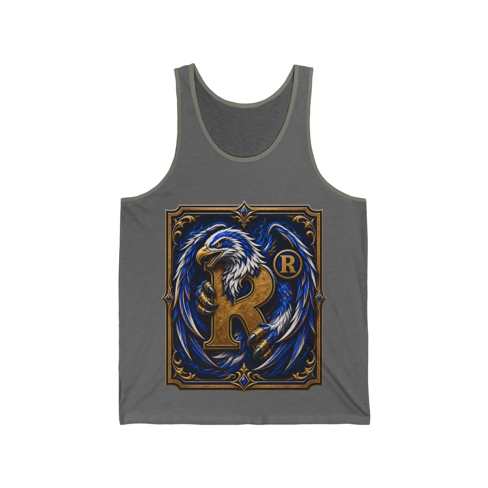 House of Eagle – Unisex Jersey Tank Top – Cool Wizarding School Style for Clever Minds - Image 7