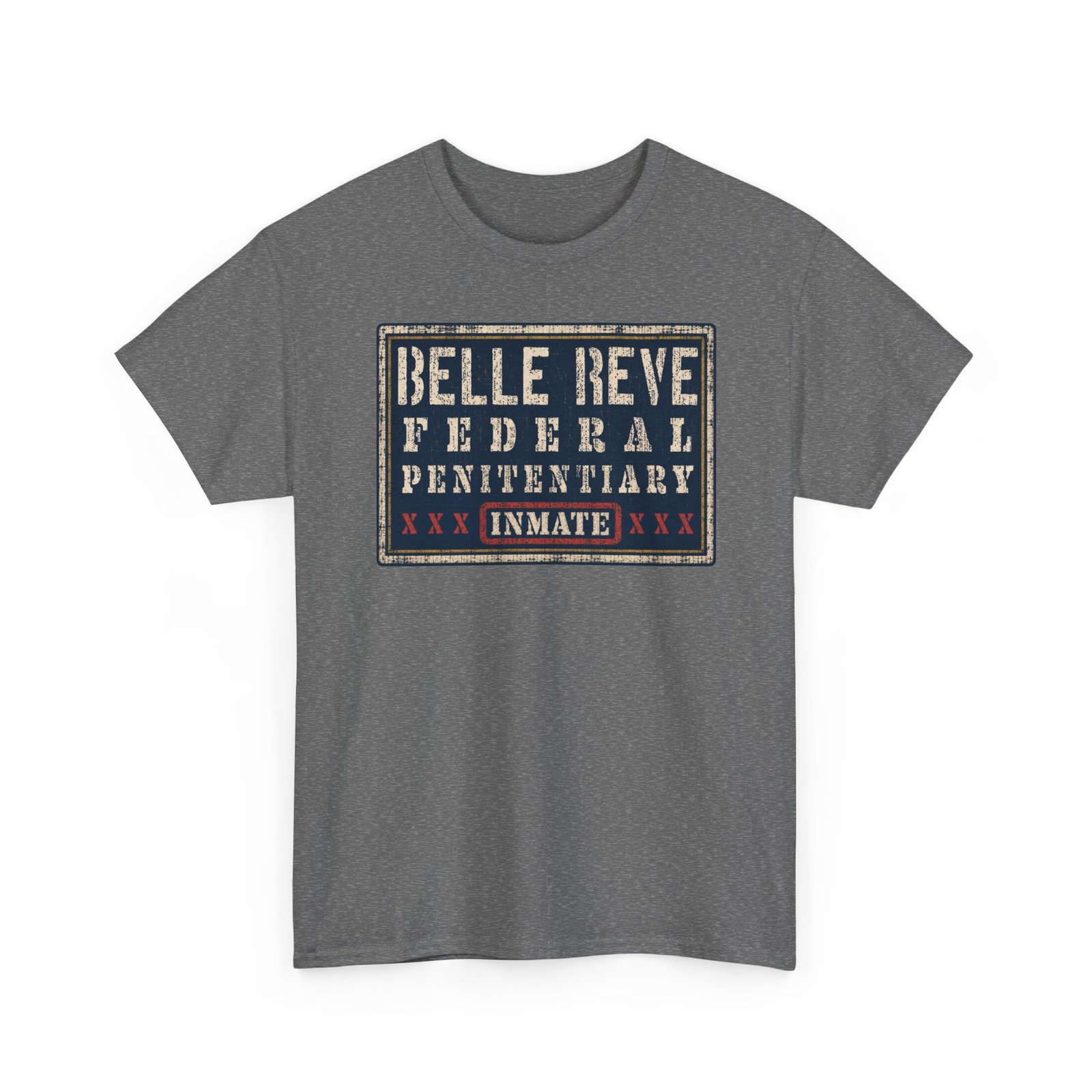 Belle Reve Federal Penitentiary Inmate – Unisex T-Shirt – Villainous Vibes - Image 24