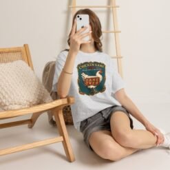 Chicken Game Rules: Do Not Look at the Chicken – Unisex T-Shirt – You Already Lost - Image 4