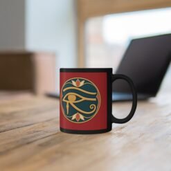 Eye of Horus - Black Mug – Ancient Protection - Image 4
