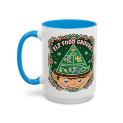 Elf Food Groups – Color Accent Mug – Sweet Sips, North Pole Style - Image 34