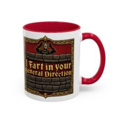 I Fart in Your General Direction - Color Accent Mug – Monty Python French Taunter Coffee Mug - Image 21