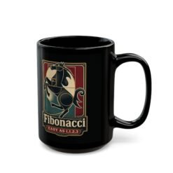 Fibonacci Horsepower - Black Mug – Precision Meets Speed - Image 6