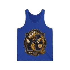 House of Badger – Unisex Jersey Tank Top – Wizarding School Pride - Image 10