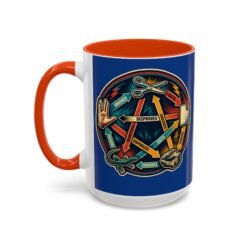 Rock Paper Scissors Lizard LLAP – Color Accent 11oz or 15oz Mug – Sip Long and Prosper - Image 40