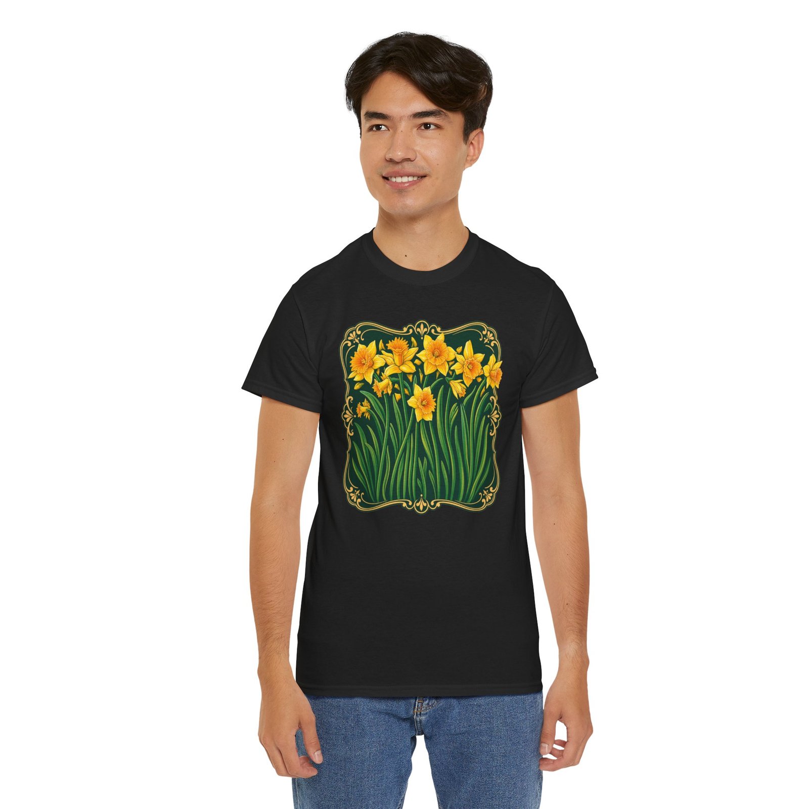 Daffodils – Unisex T-Shirt – Bloom with Bright Energy - Image 12