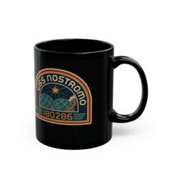Alternative view of USCSS Nostromo – Black 11oz or 15oz Mug – Crew-Approved Galactic Fuel