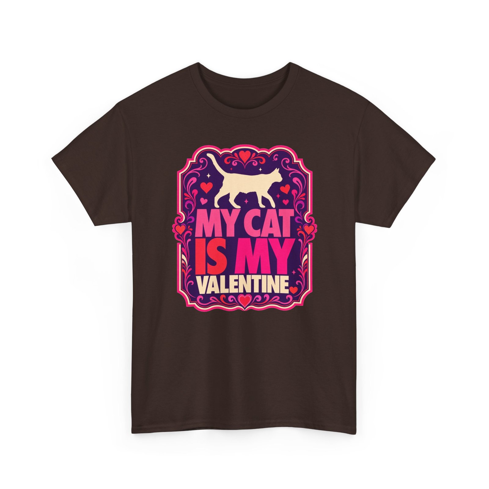 My Cat Is My Valentine - Unisex T-Shirt – True Love Has Whiskers - Image 12