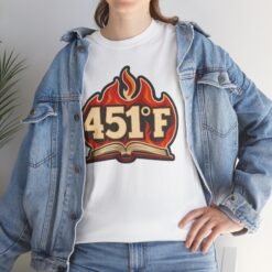 451° F - Unisex T-Shirt – Fahrenheit 451, Ray Bradbury - Dystopian Book - Image 6