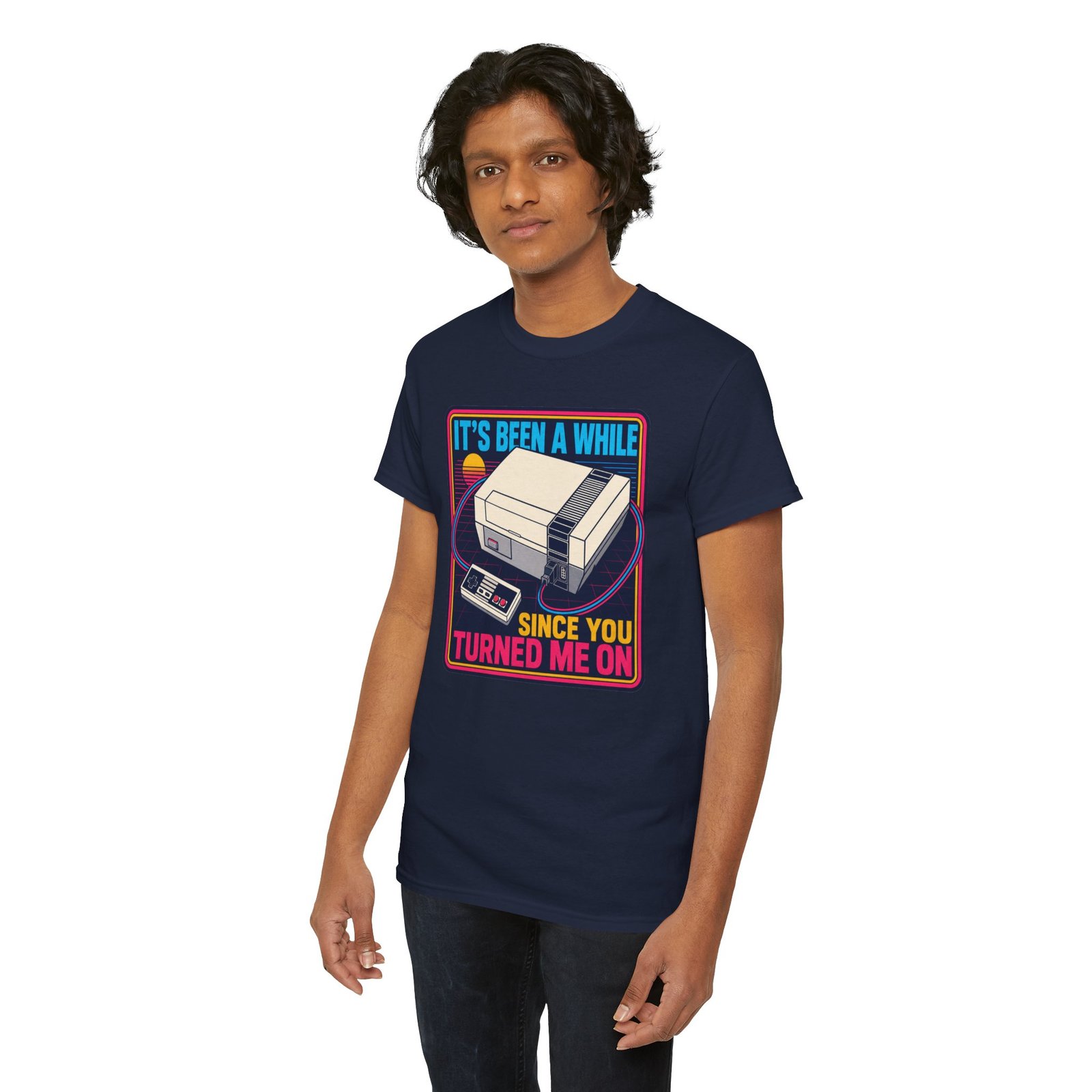 It’s Been a While Since You Turned Me On – Unisex T-Shirt – Retro Gamer Humor - Image 11