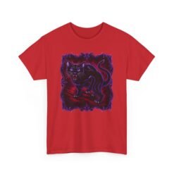 Hissing Black Cat – Unisex T-Shirt – Fierce, Feline and Full of Attitude