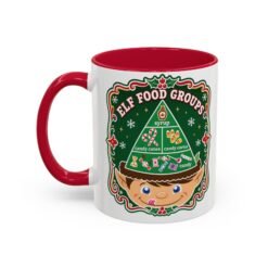 Elf Food Groups – Color Accent Mug – Sweet Sips, North Pole Style - Image 22
