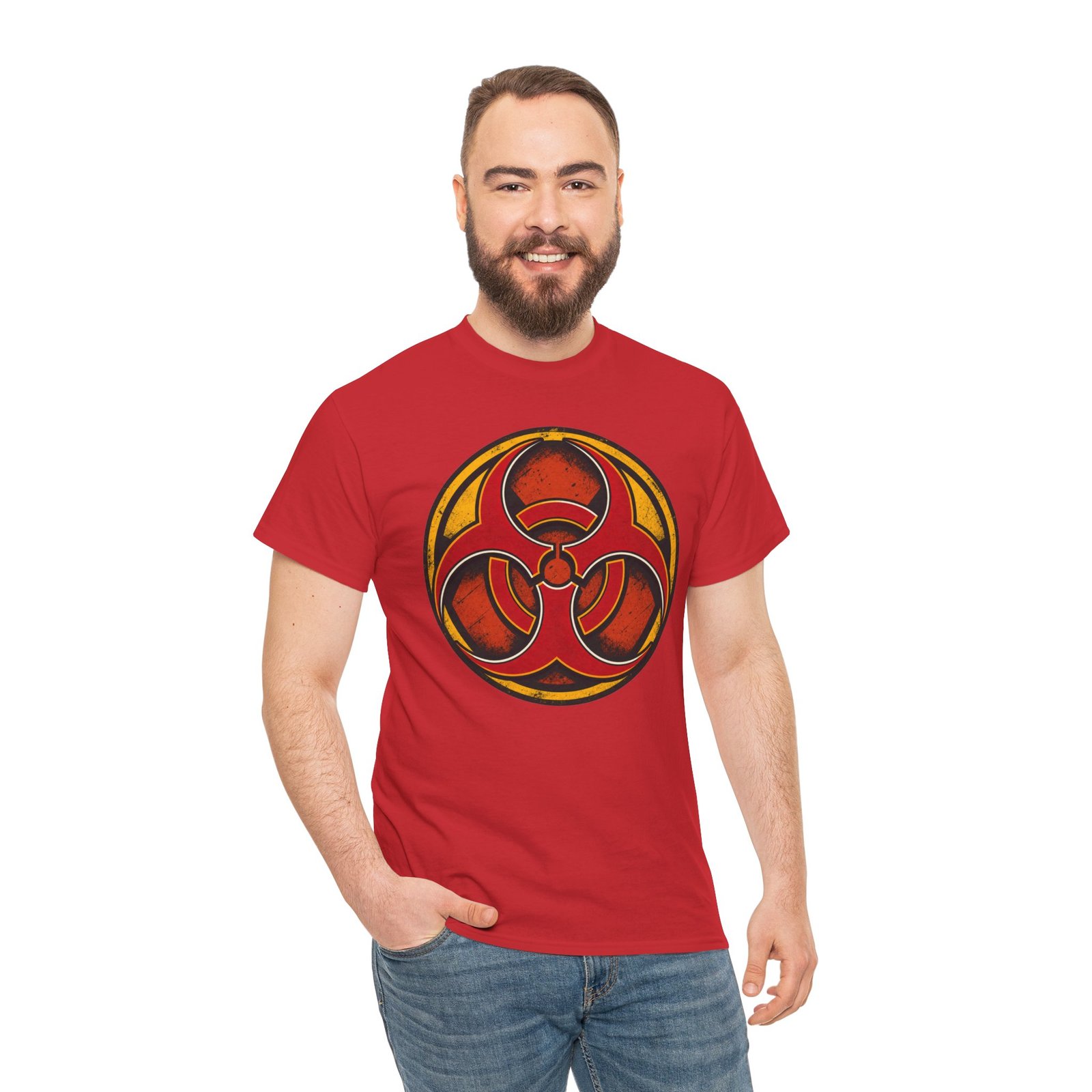 Biohazard Symbol - Unisex T-Shirt – Dangerously Cool - Image 3